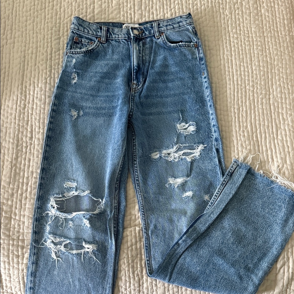 Zara Light Blue Denim Jeans